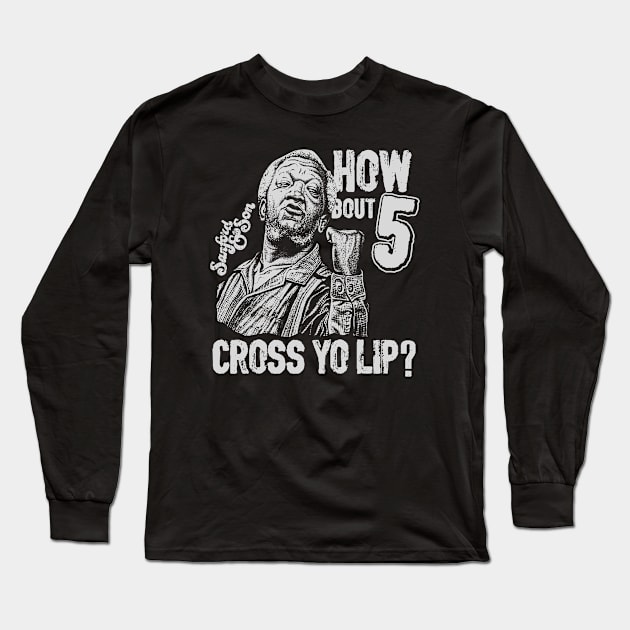 BLACKOUT - SANFORD AND SON CROSS YO LIP Long Sleeve T-Shirt by regencyan